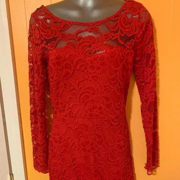 H&M Lace Dress in Red H&M Lace Dress in Red